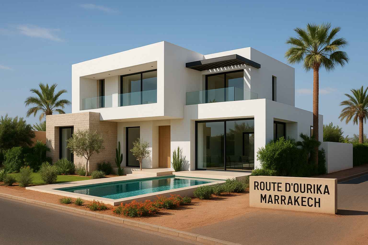 villa moderne sur route d ourika marrakech